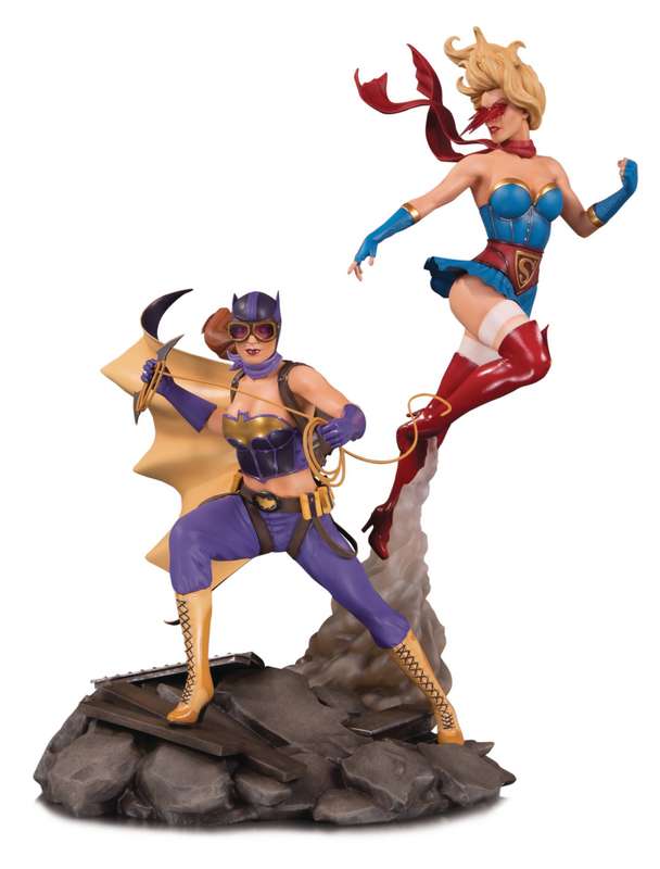 DC BOMBSHELLS BATGIRL & SUPERGIRL CELEBRATION STATUE