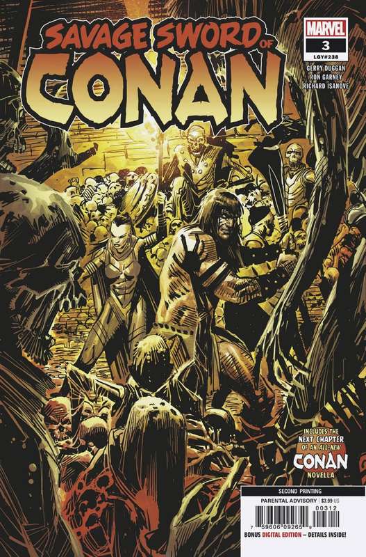 SAVAGE SWORD OF CONAN #3 2ND PTG GARNEY VARIANT
