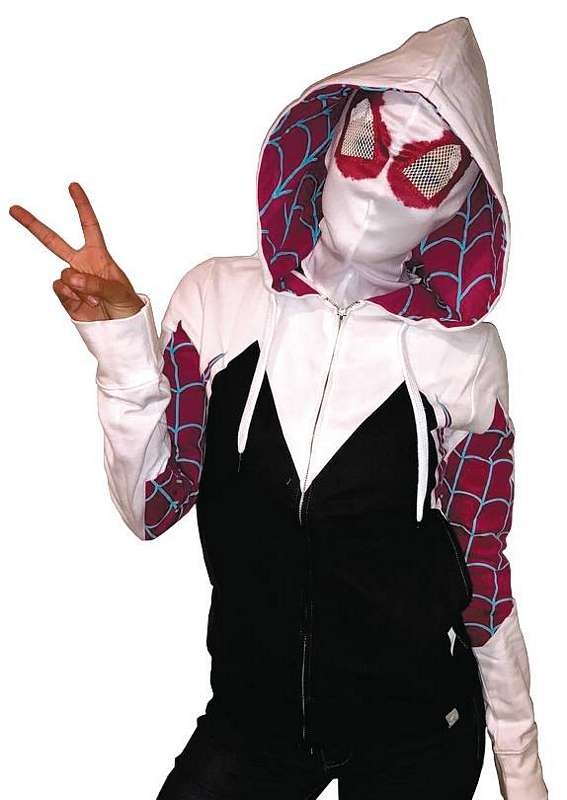 SPIDER-GWEN PX WOMENS HOODIE W/MASK SM