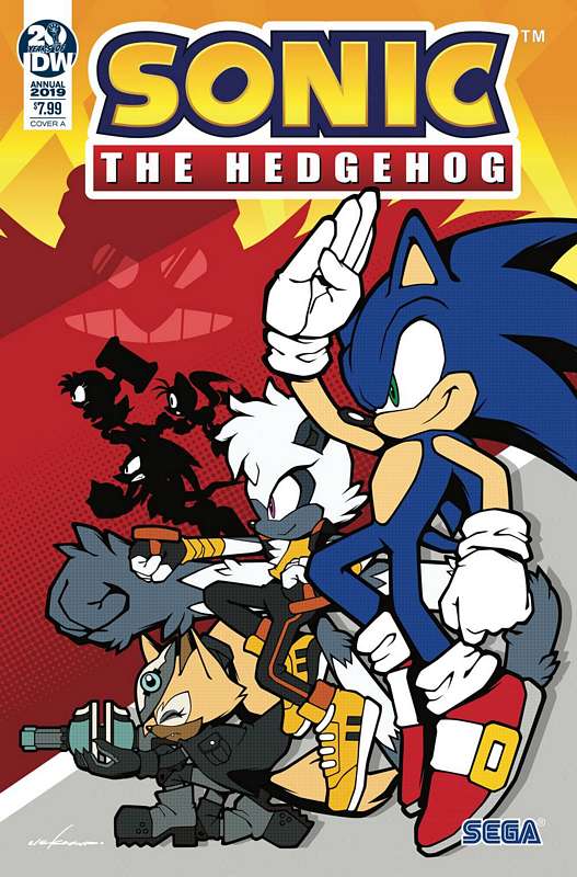 SONIC THE HEDGEHOG ANNUAL 2019 CVR A SONIC TEAM