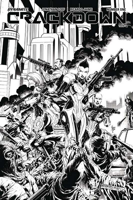 CRACKDOWN #2 1:10 COPY JAIME B&W VARIANT