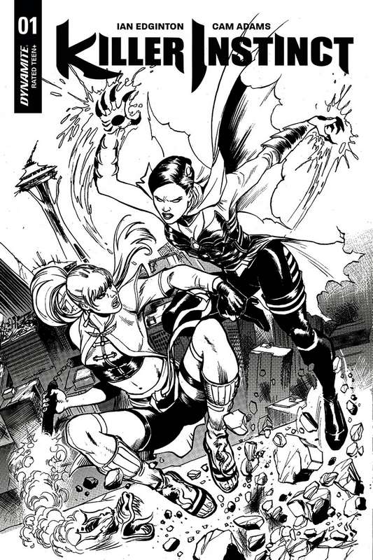 KILLER INSTINCT #1 CVR F 1:10 CINAR B&W VARIANT