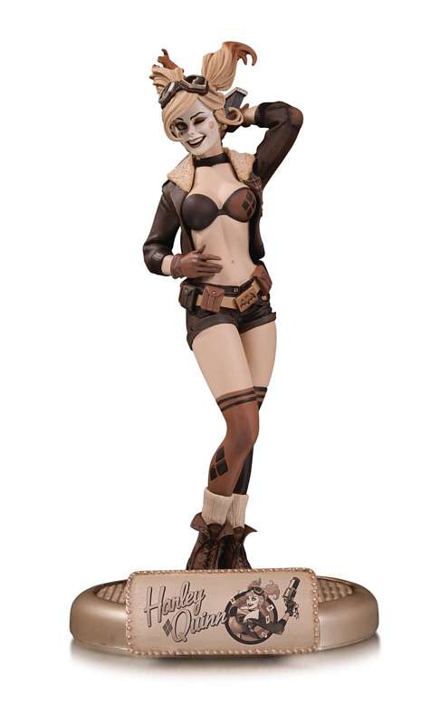 DC BOMBSHELLS HARLEY QUINN SEPIA TONE VARIANT STATUE