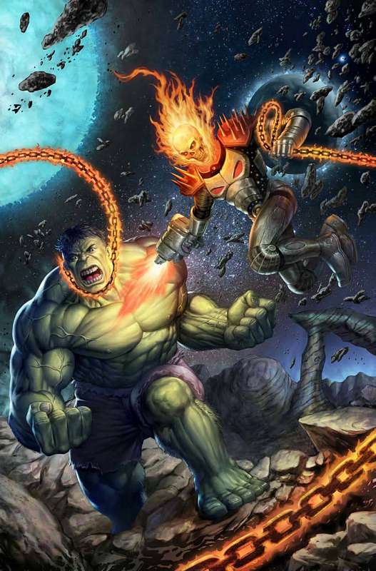 IMMORTAL HULK #6 SCHOONOVER COSMIC GHOST RIDER VARIANT