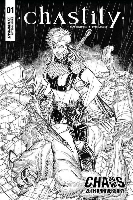 CHASTITY #1 1:20 COPY BRADSHAW B&W VARIANT (MR)