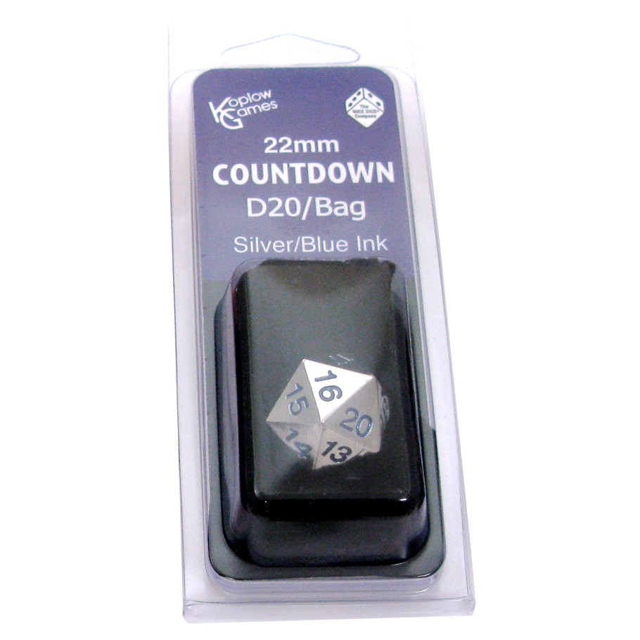 COUNTDOWN D20 22MM METAL WITH BAG SVBU