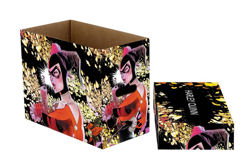 DC COMICS HARLEY QUINN FLOWER SHORT COMIC STORAGE BOX