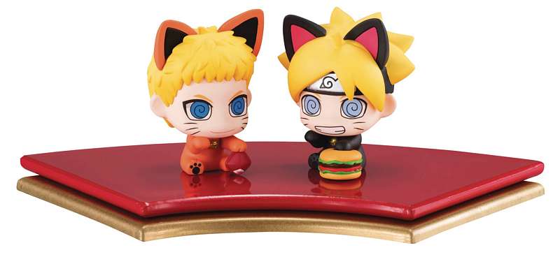 BORUTO PETIT CHARA BORUTO OYAKO MANEKINEKO 2PK MINI FIGURE SET