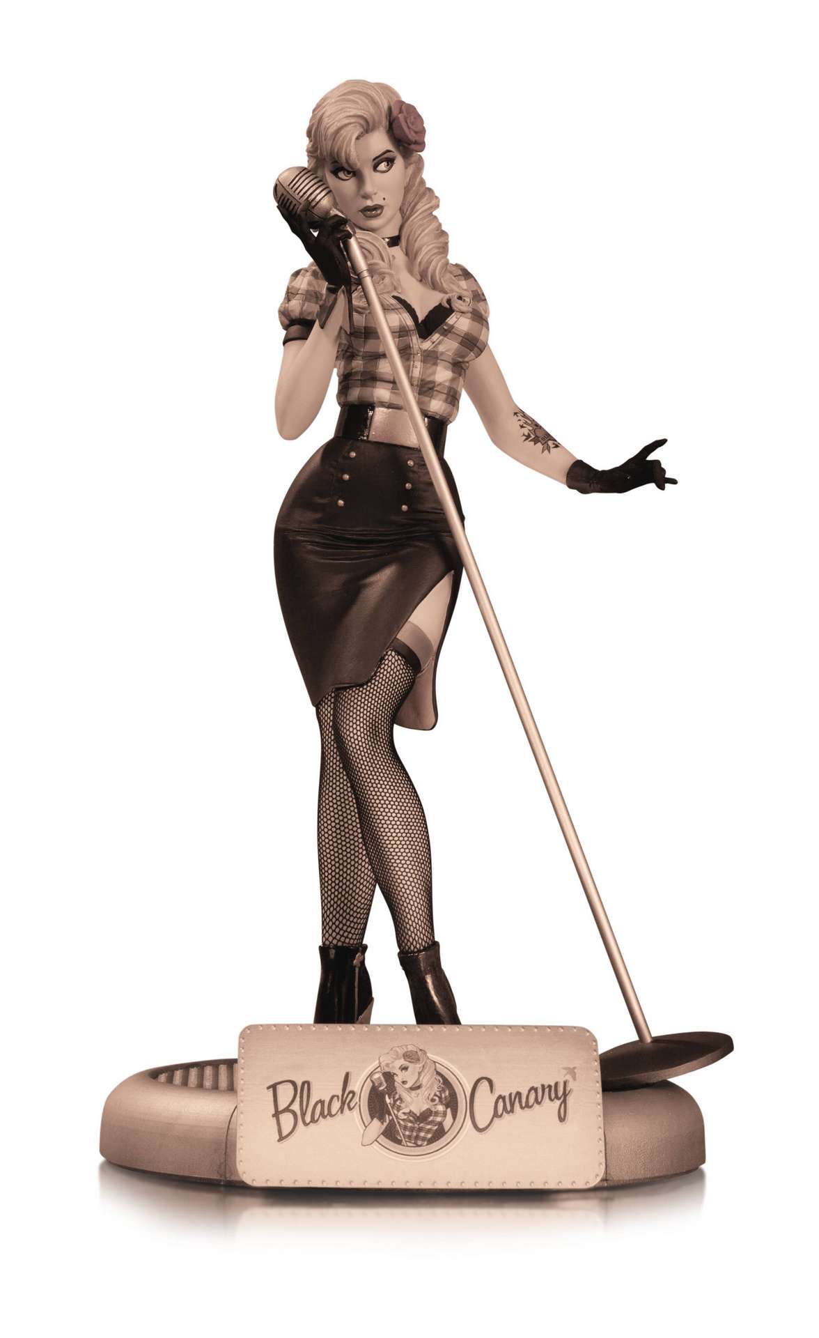 DC BOMBSHELLS BLACK CANARY SEPIA VARIANT STATUE
