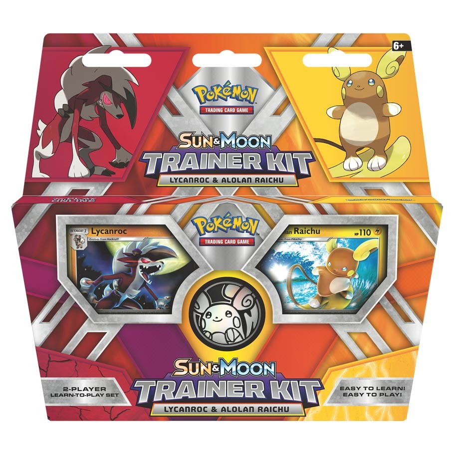 Pokemon Sun & Moon Trainer Kit Lycanroc & Alolan Raichu