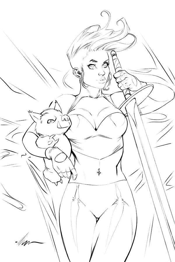 CHASTITY #3 1:4 GARZA B&W VIRGIN FOC VARIANT (MR)
