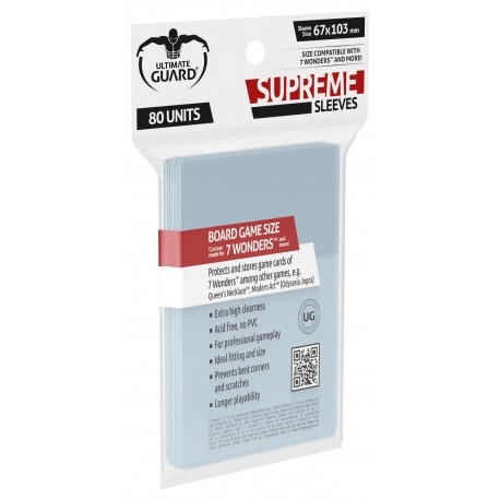 Board Game Sleeves: Supreme - 7 Wonders (80)