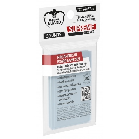 Board Game Sleeves: Supreme - Mini American (50)