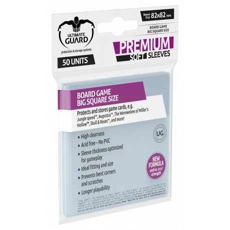 Board Game Sleeves: Premium - Big Square (50)