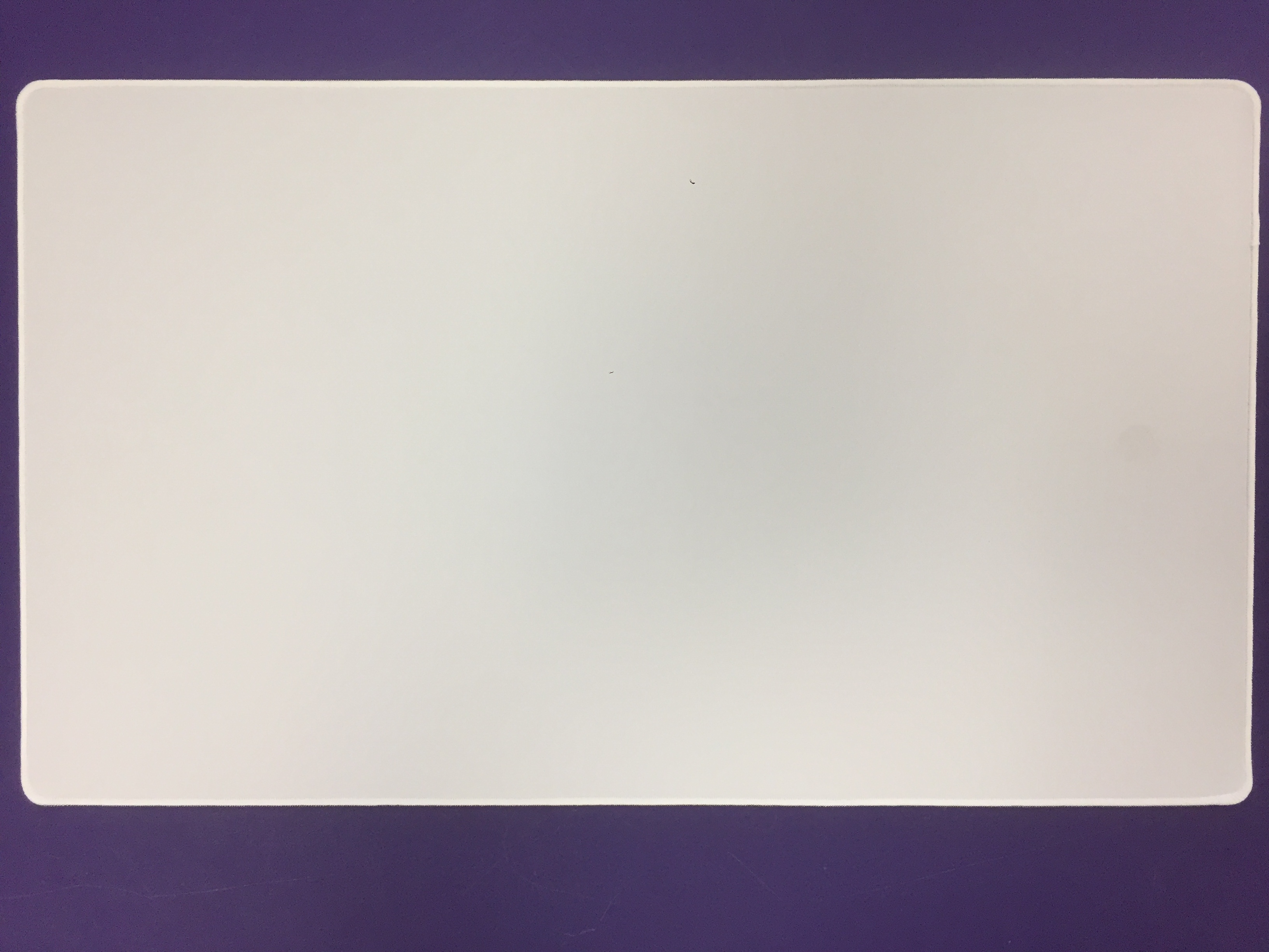 Blank White Side Stitched Playmat White