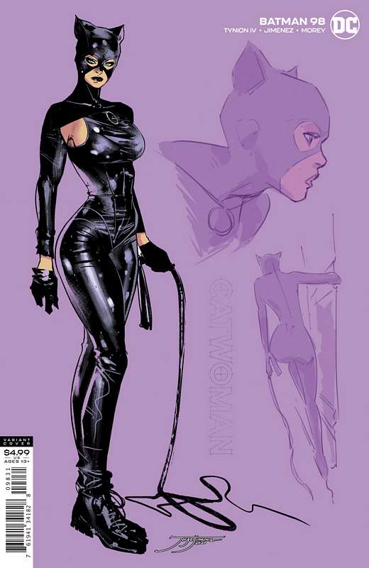 BATMAN #98 INC 1:25 JORGE JIMENEZ CATWOMAN CARD STOCK VARIANT (JOKER WAR)