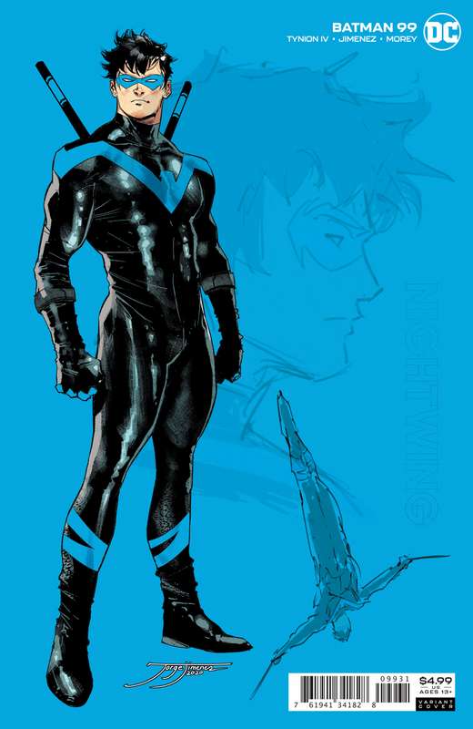 BATMAN #99 INC 1:25 JORGE JIMENEZ NIGHTWING CARD STOCK VARIANT (JOKER WAR)
