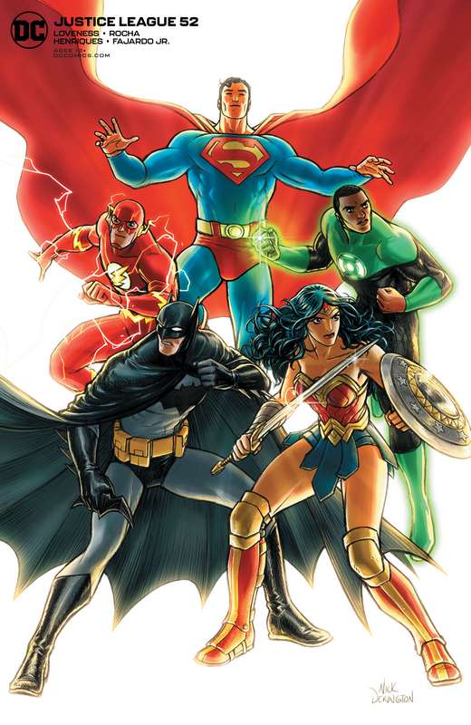 JUSTICE LEAGUE #52 CVR B NICK DERINGTON VARIANT