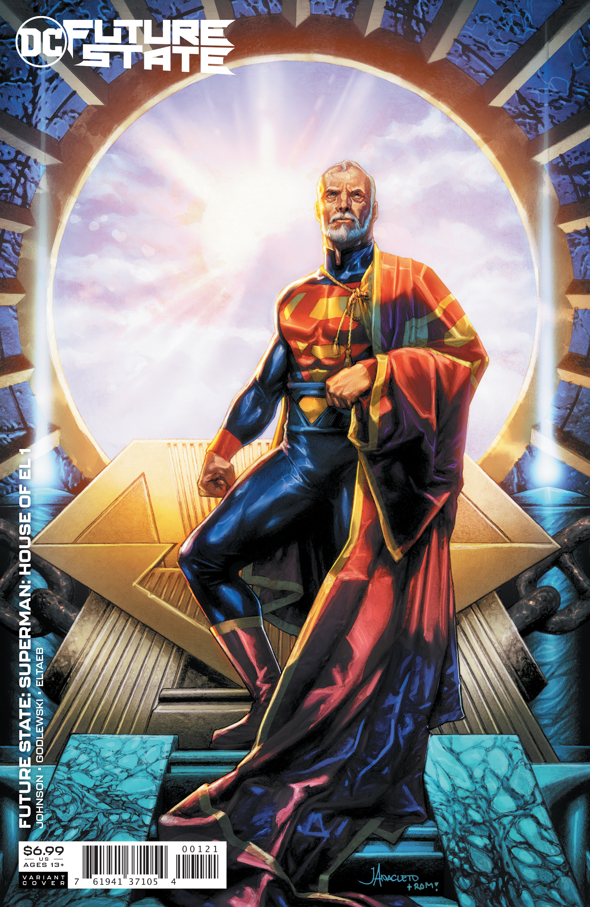 FUTURE STATE SUPERMAN HOUSE OF EL #1 (ONE SHOT) CVR B JAY ANACLETO CARD STOCK VARIANT