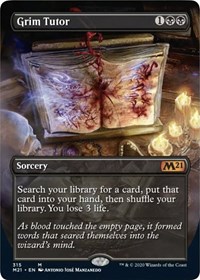 Core set 2021 Grim Tutor (Alternate Art)