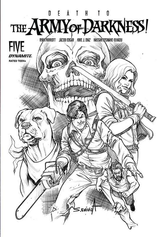 DEATH TO ARMY OF DARKNESS #5 1:25 DAVILA B&W RATIO VARIANT  DEATH TO ARMY OF DARKNESS #5 1:25 DAVILA B&W RATIO VARIANT