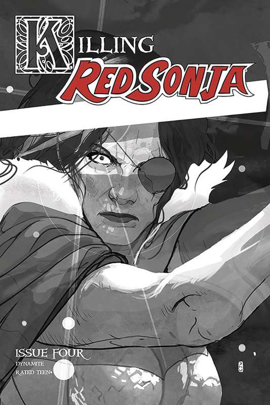 KILLING RED SONJA #4 1:10 WARD GRAYSCALE RATIO VARIANT  KILLING RED SONJA #4 1:10 WARD GRAYSCALE RATIO VARIANT