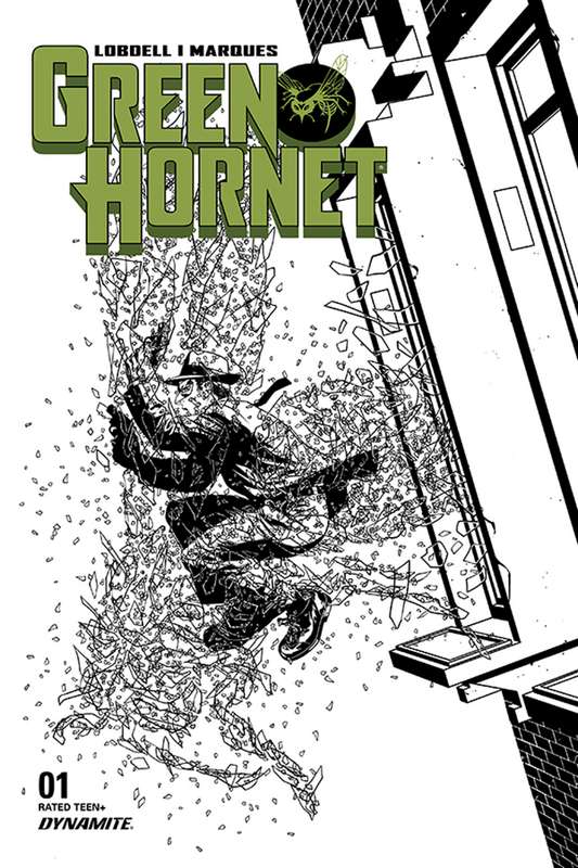 GREEN HORNET #1 1:15 MCKONE B&W FOC RATIO VARIANT  GREEN HORNET #1 1:15 MCKONE B&W FOC RATIO VARIANT