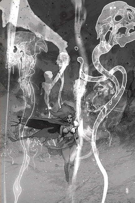 KILLING RED SONJA #3 1:21 WARD B&W VIRGIN FOC RATIO VARIANT  KILLING RED SONJA #3 1:21 WARD B&W VIRGIN FOC RATIO VARIANT