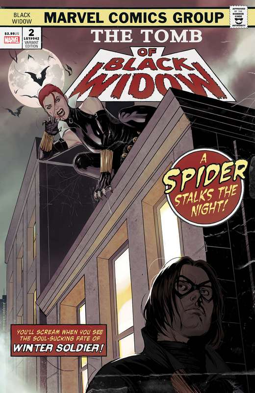 BLACK WIDOW #2 SWABY TOMB BLACK WIDOW HORROR VARIANT