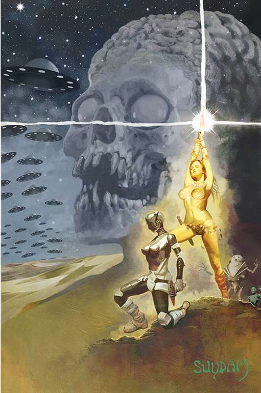 MARS ATTACKS RED SONJA #3 SUYDAM LTD VIRGIN CVR  MARS ATTACKS RED SONJA #3 SUYDAM LTD VIRGIN CVR