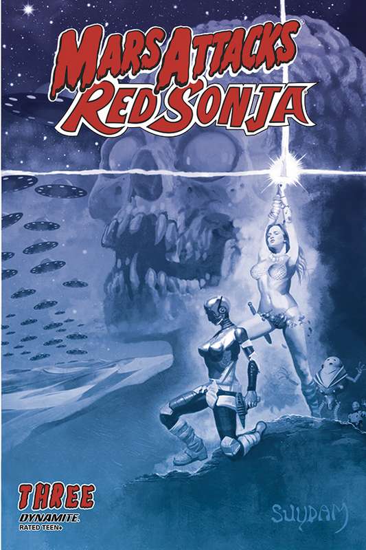 MARS ATTACKS RED SONJA #3 1:21 SUYDAM TINT FOC RATIO VARIANT
