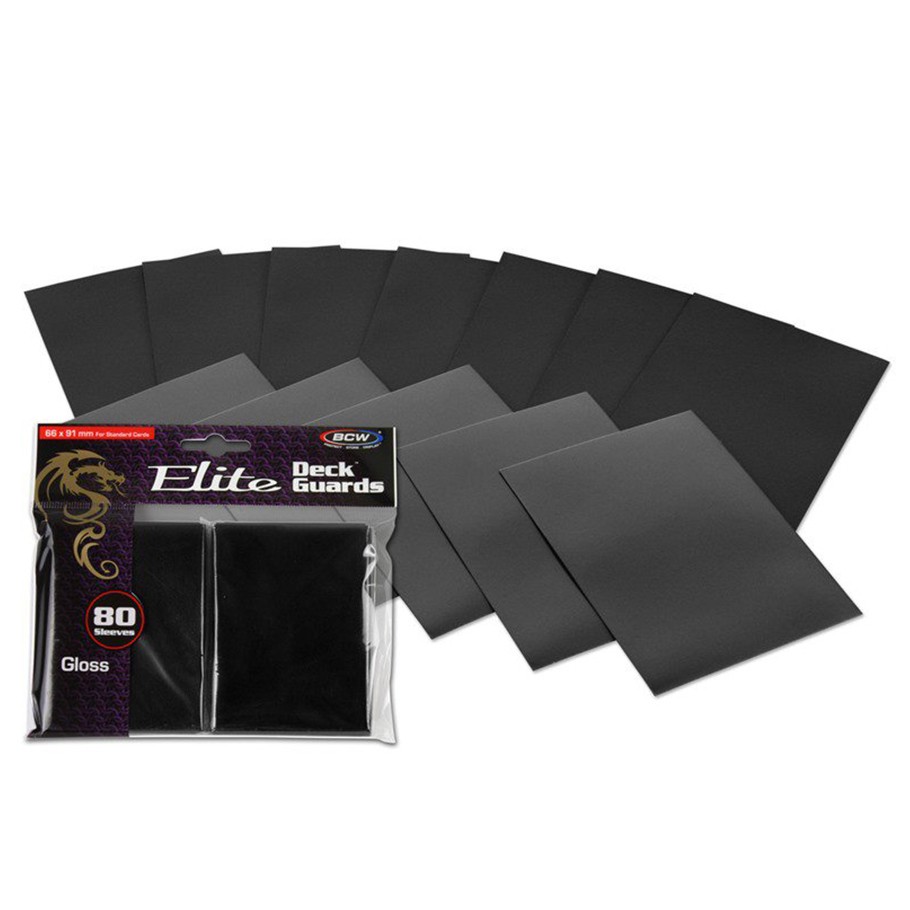 BCW DP: Deck Guard: Elite BLACK (BK) (80)