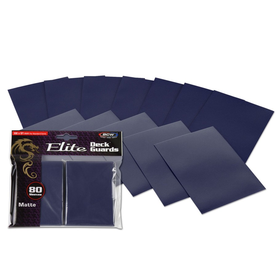 BCW DP: Deck Guard: Elite Matte BLUE (BU) (80)