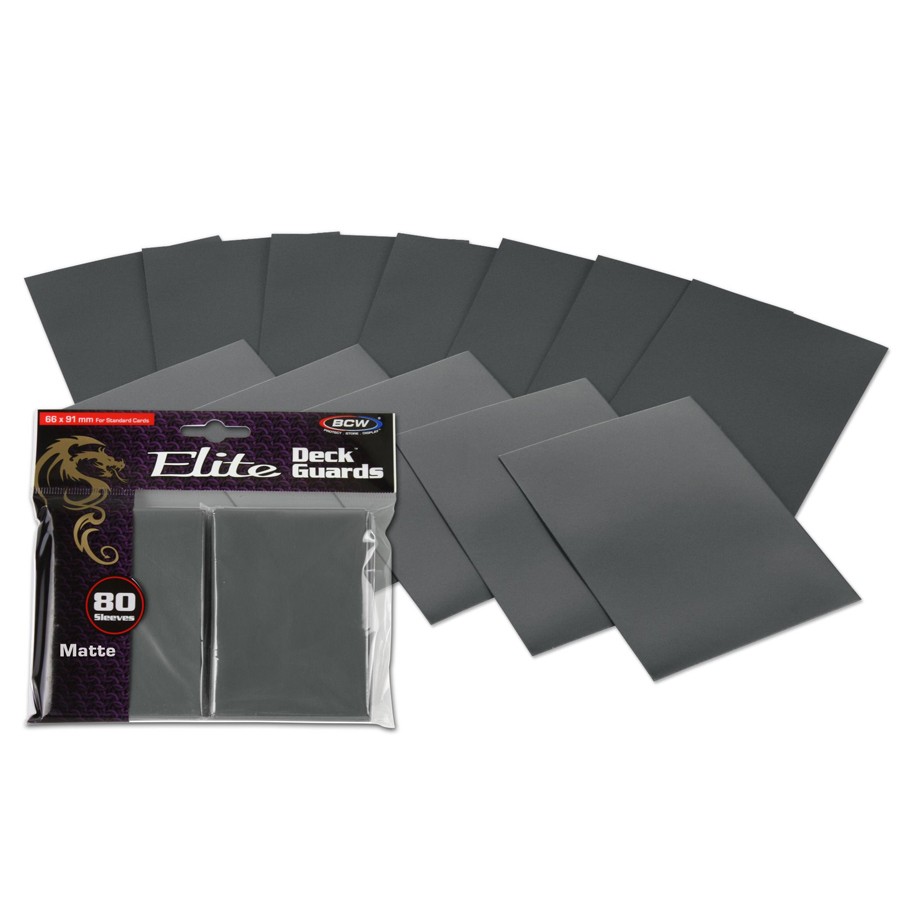 BCW DP: Deck Guard: Elite Matte Cool GREY (GY) (80)