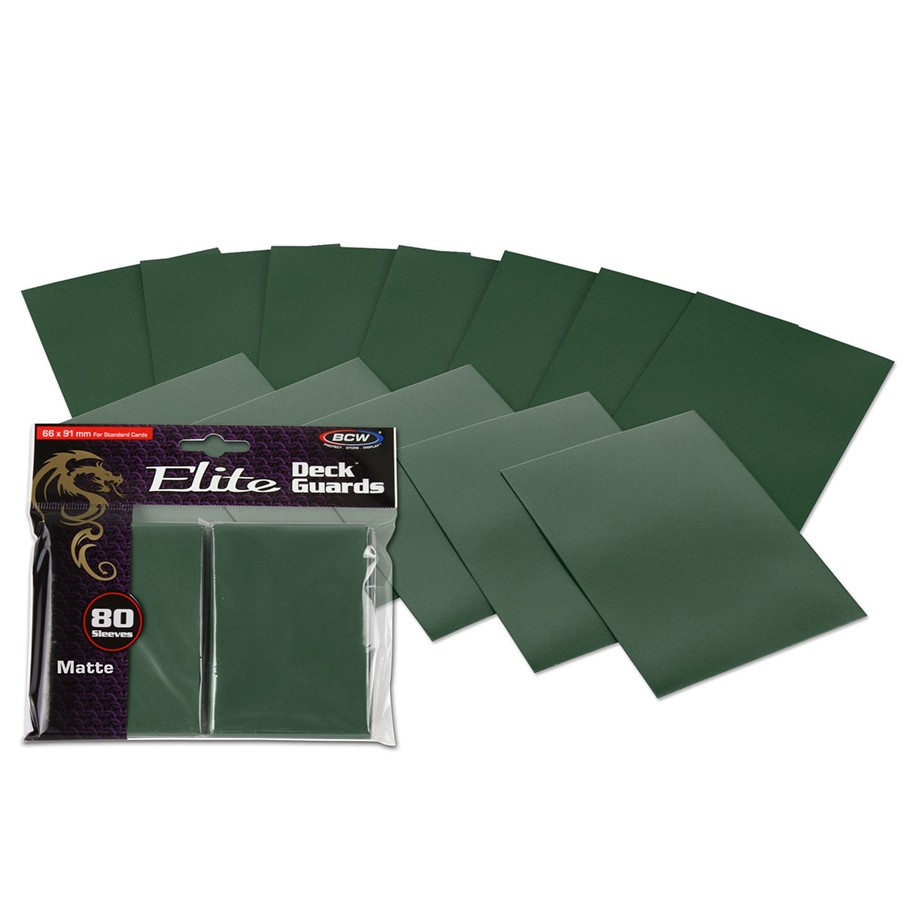 BCW DP: Deck Guard: Elite Matte GREEN (GR) (80)