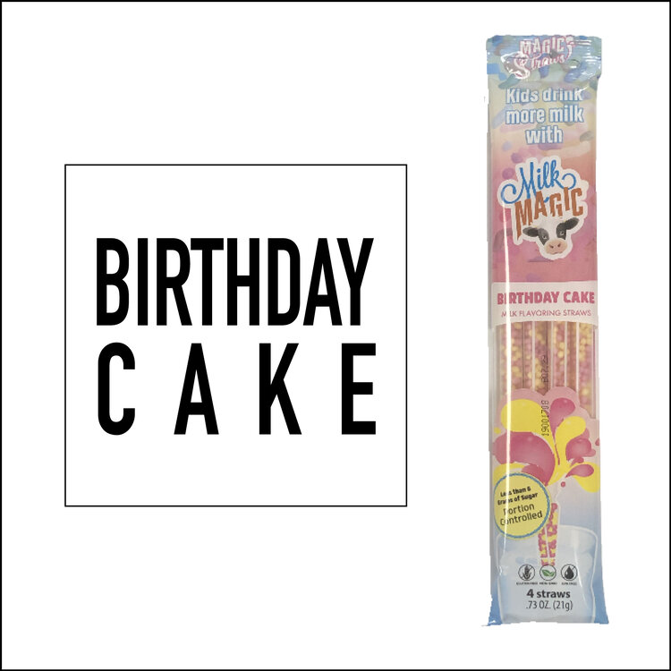 MAGIC STRAWS - MILK MAGIC - Birthday Cake