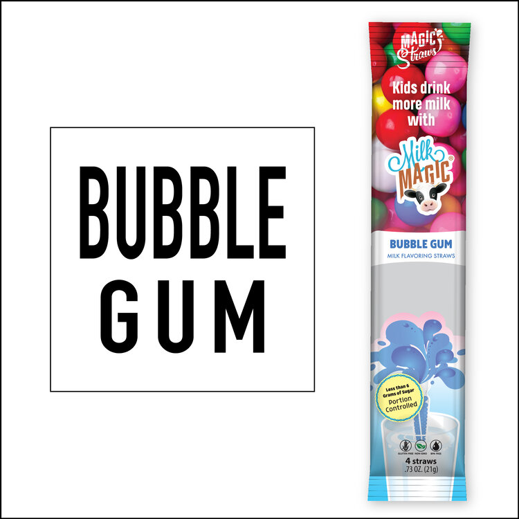 MAGIC STRAWS - MILK MAGIC - Bubble Gum