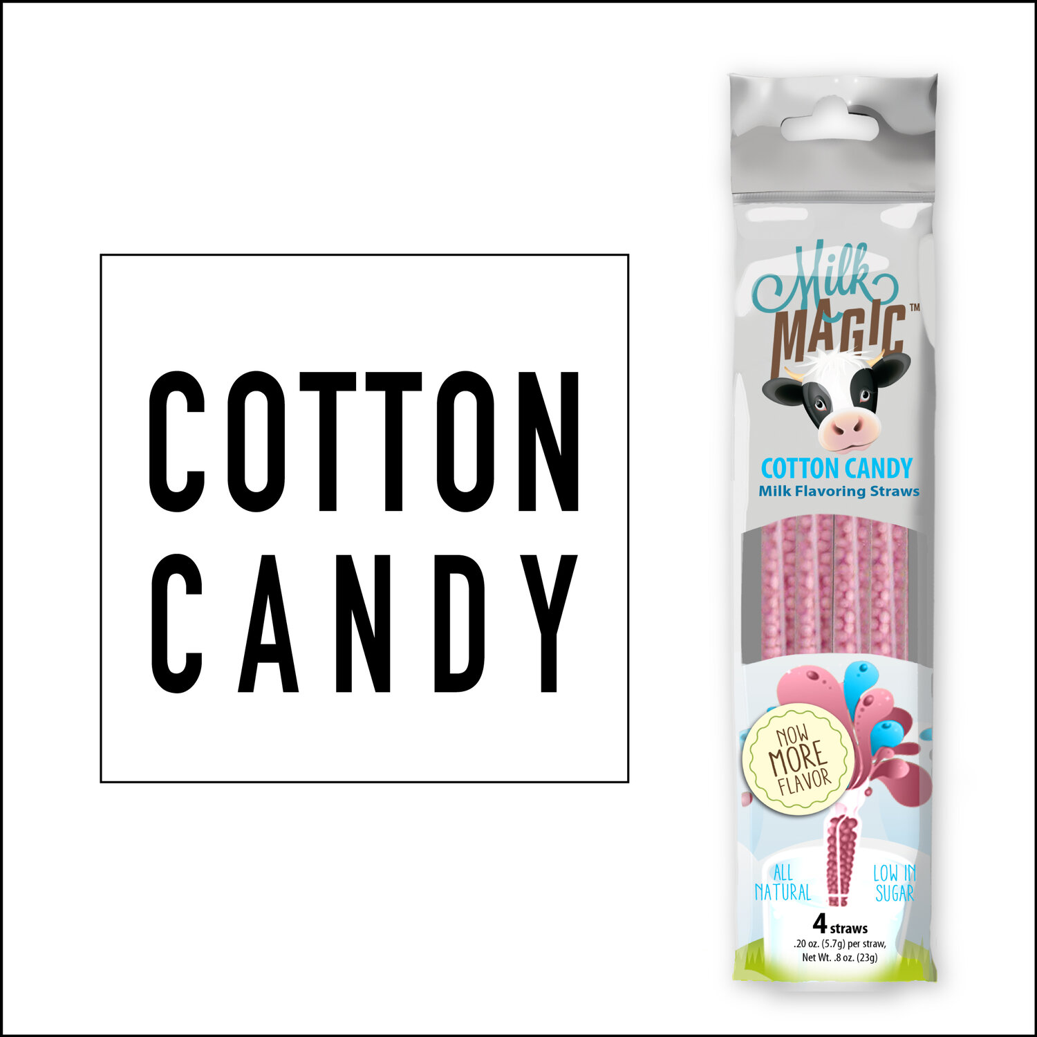 MAGIC STRAWS - MILK MAGIC - Cotton Candy