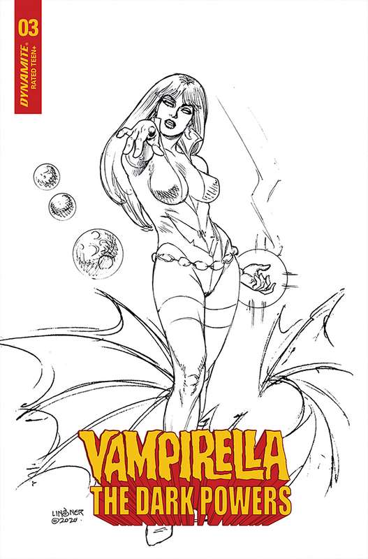 VAMPIRELLA DARK POWERS #3 1:20 LINSNER B&W RATIO VARIANT  VAMPIRELLA DARK POWERS #3 1:20 LINSNER B&W RATIO VARIANT