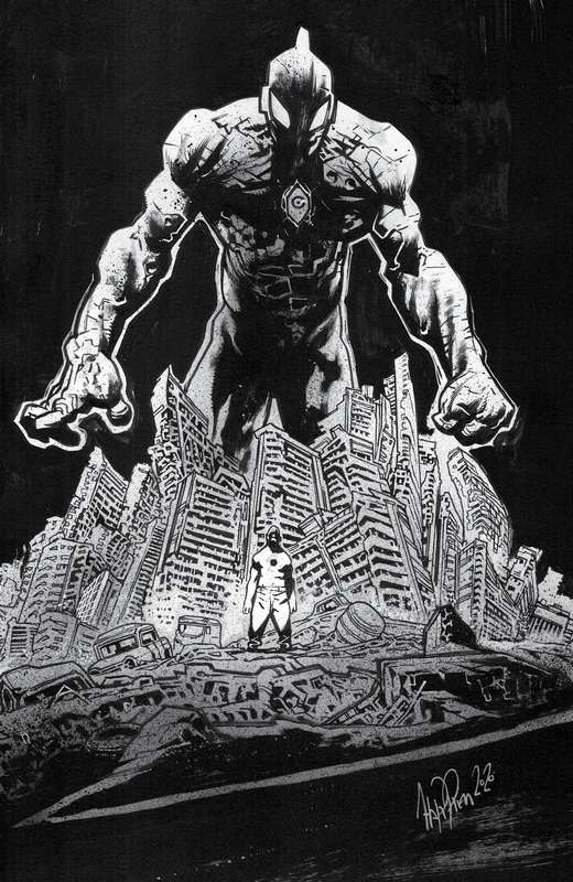 ULTRAMEGA BY JAMES HARREN #1 CVR E 1:10 HARREN RAW RATIO VARIANT