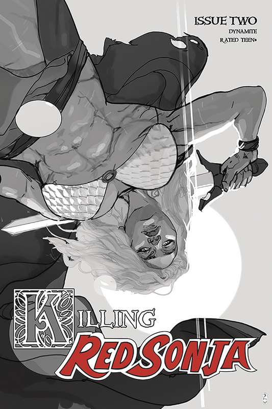 KILLING RED SONJA #2 1:10 WARD GRAYSCALE RATIO VARIANT
