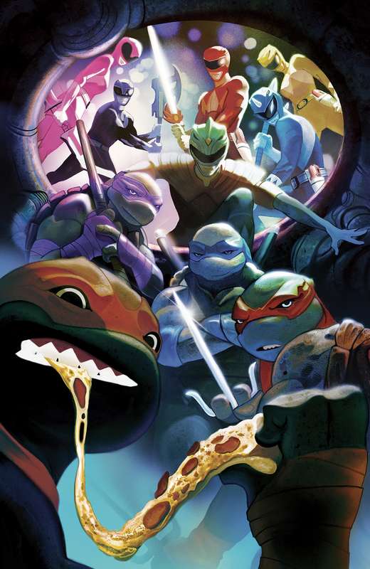 POWER RANGERS TEENAGE MUTANT NINJA TURTLES #5 1:50 FOC RATIO VARIANT