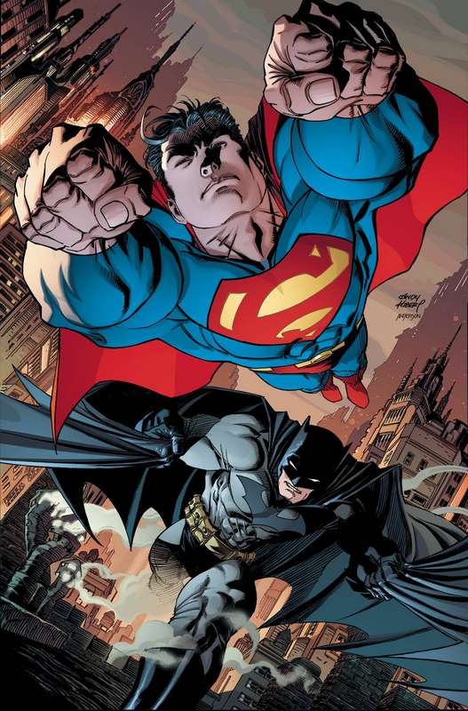 BATMAN SUPERMAN #8 CARD STOCK ANDY KUBERT VARIANT ED