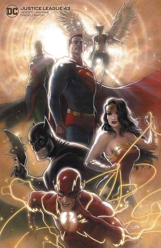 JUSTICE LEAGUE #43 CARD STOCK KAARE ANDREWS VARIANT ED
