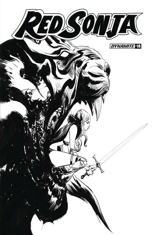 RED SONJA #14 1:20 LEE B&W RATIO VARIANT