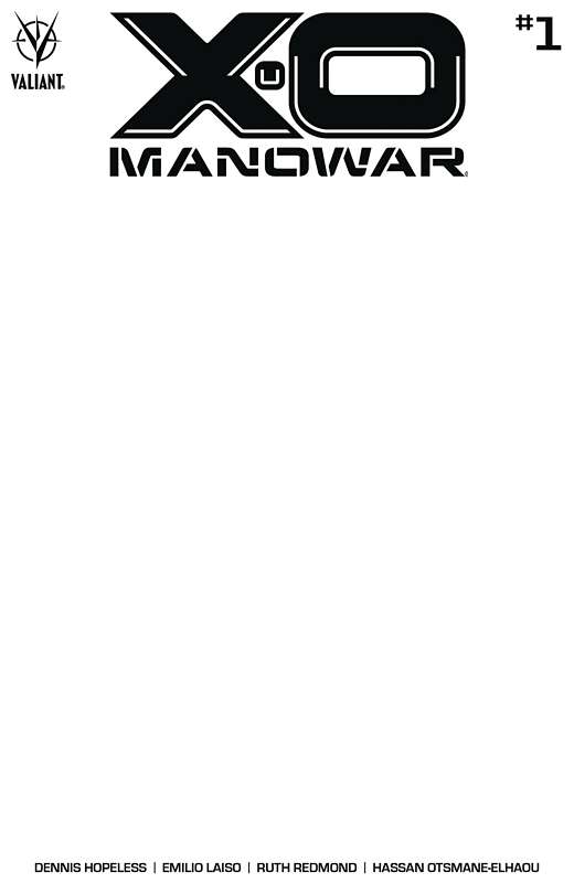 X-O MANOWAR (2020) #1 CVR E BLANK VARIANT