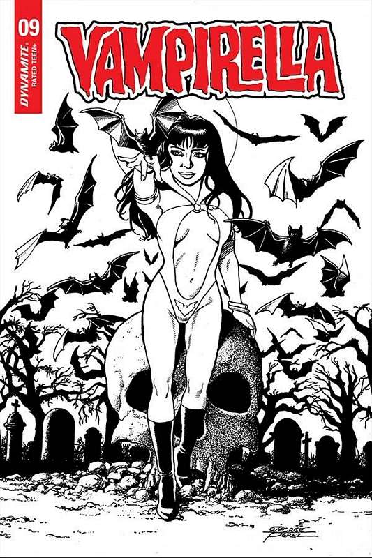 VAMPIRELLA #9 1:25 PEREZ B&W FOC RATIO VARIANT  VAMPIRELLA #9 1:25 PEREZ B&W FOC RATIO VARIANT