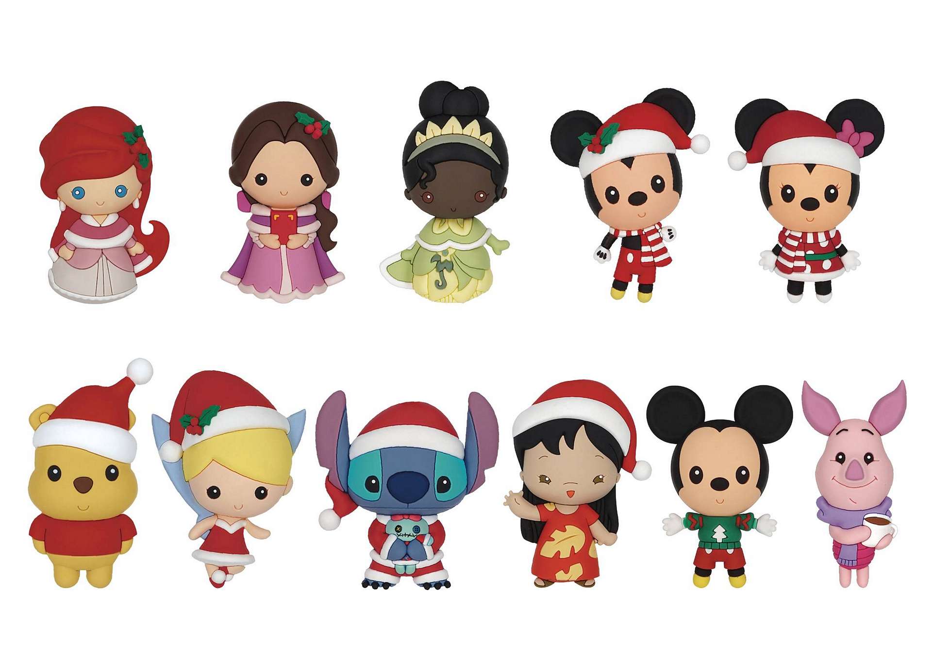 DISNEY CHRISTMAS 3D FOAM BAG CLIP BMB
