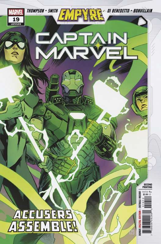 CAPTAIN MARVEL #19 2ND PTG SMITH VARIANT EMP