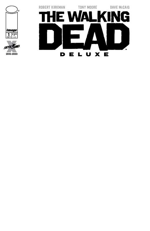 WALKING DEAD DELUXE #1 CVR F BLANK SKETCH CVR (MR)